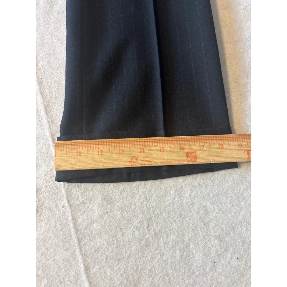 Paul Stuart Southwick Blazer Mens Navy Pinstripe Wool 2 Button Sport Coat sz 38